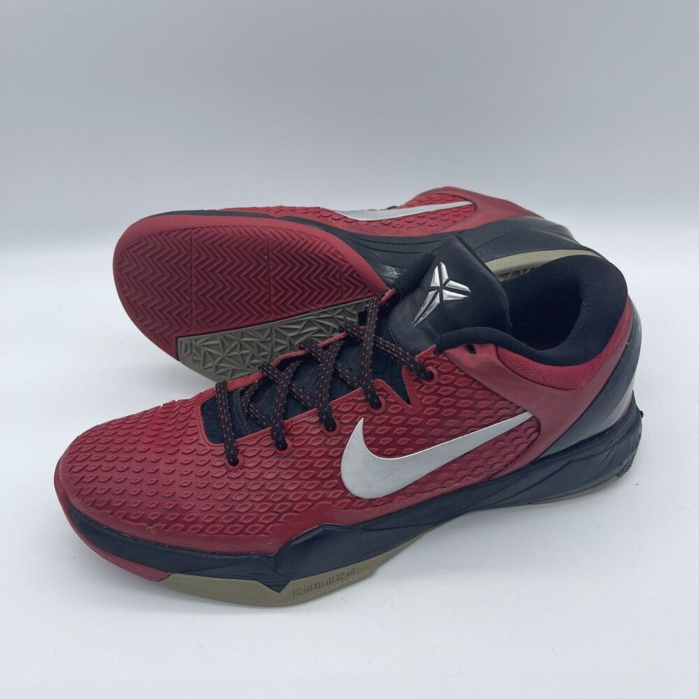 Nike Zoom Kobe 7 System TB Men's Size 12.5 Basketball Shoes 517359-600 Red/Black - Picture 3 of 10